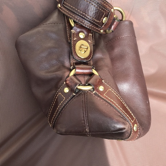 brown mint condition coach leather bag - Picture 7 of 7